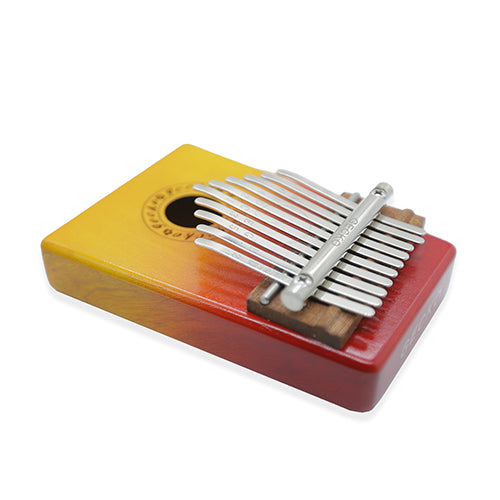 Red to yellow gradient gecko kalimba instrument