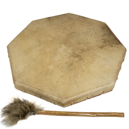 50cm Hexagon Shamanic Drum with Fur Beater