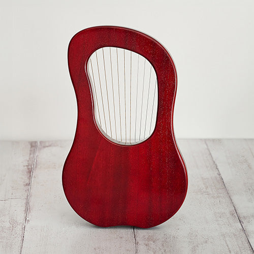 Red Cherry Gecko Lyre Harp Back