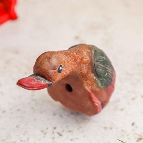 Solid Wood Duck Whistle Ornament 