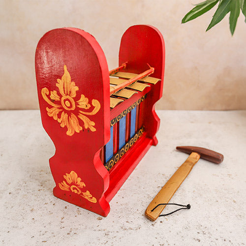 Hand Painted Gamelan Instrument with Beater from Bali