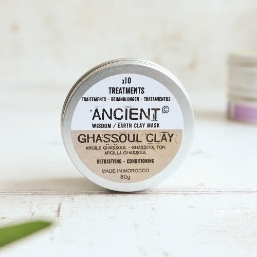 Ancient Wisdom Earth Ghassoul Clay Mask Treatment, Made in Morocco