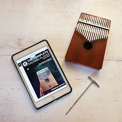 The complete Kalimba Player eBook on iPad Tablet 
