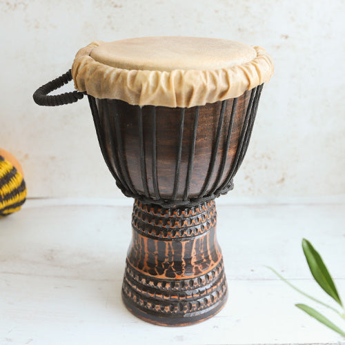 African Mahogany Djembe Drum