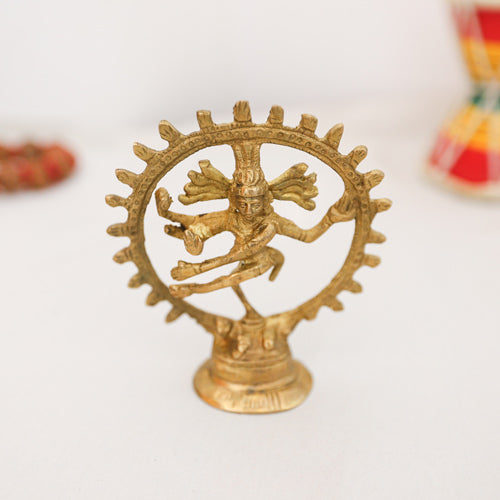 Brass Shiva Religious Decor Ornament 