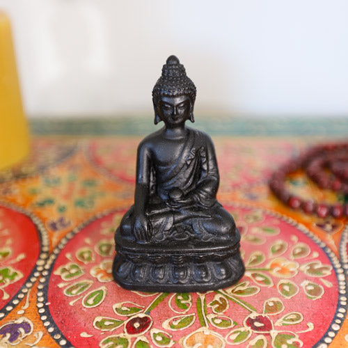 Black Resin Buddha Decorative Ornament 