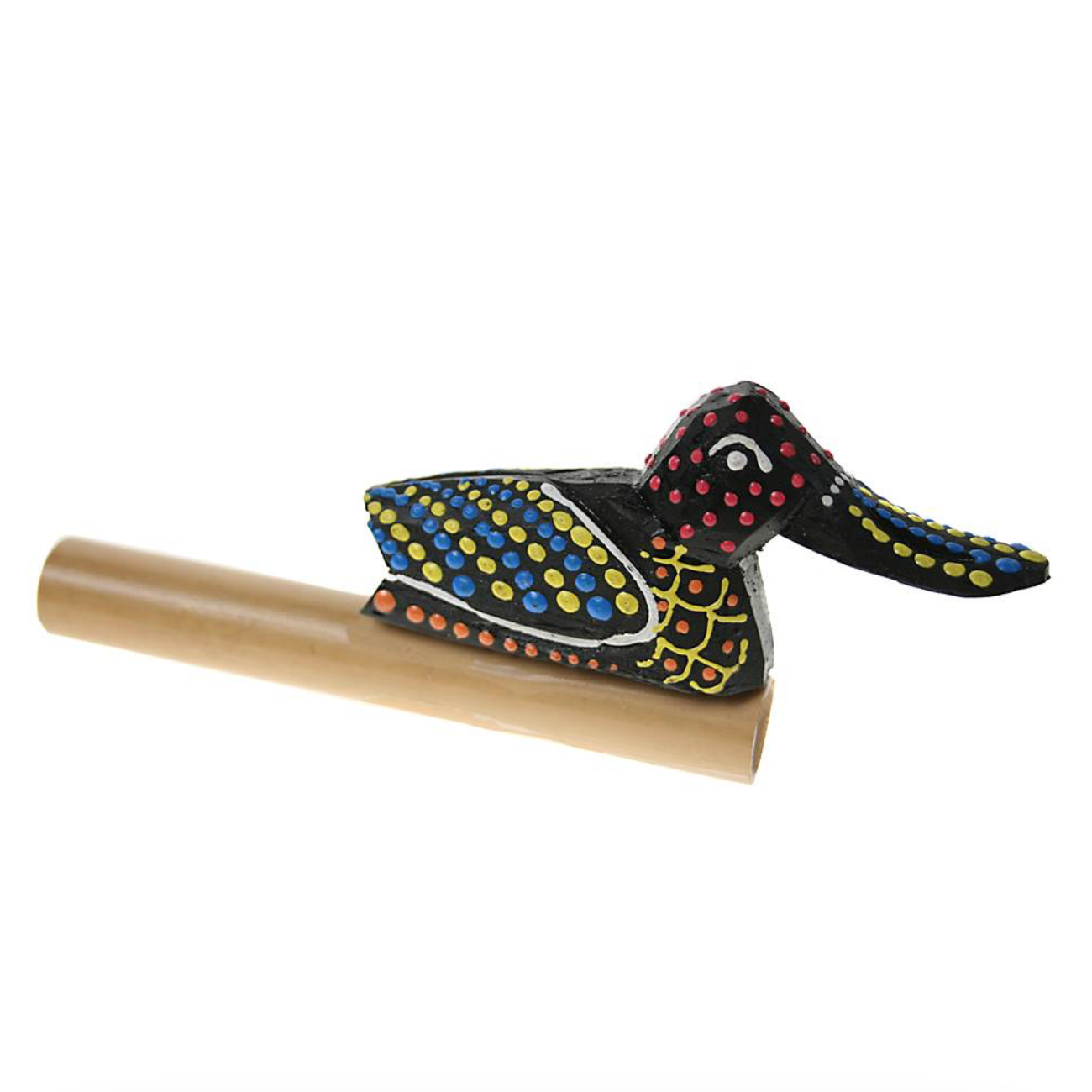 dot painted bamboo duck quacker