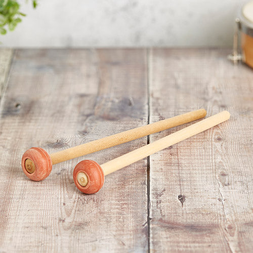 Pair of soft natural rubber mallets for xylophone