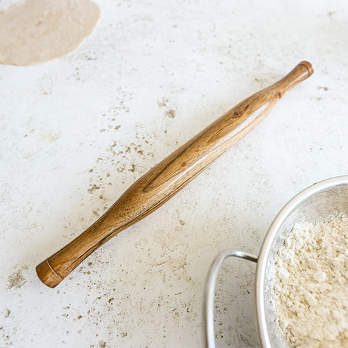 Traditional Indian Wooden Chapati Rolling Pin