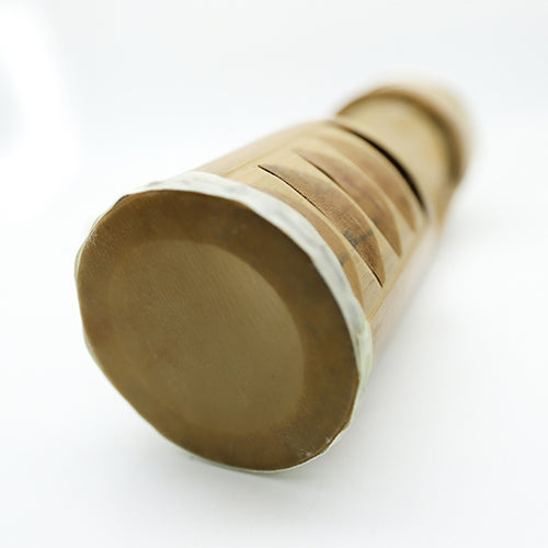 top end of Jati drum shaker