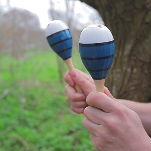 Solid Wood Yaan Bee Maraca Shakers Sound Demonstration