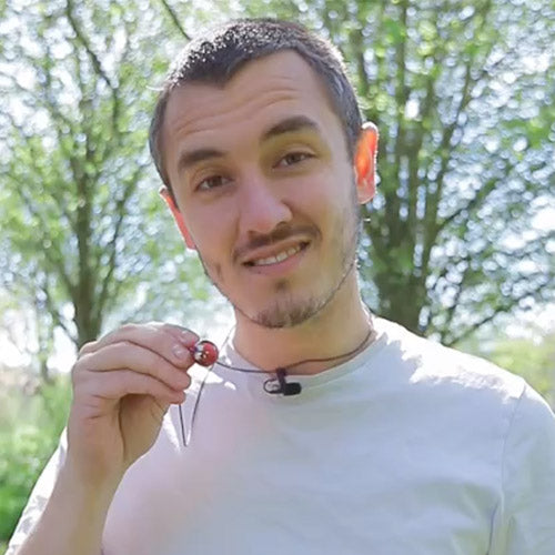 Ceramic bell necklace pendant sound demonstration