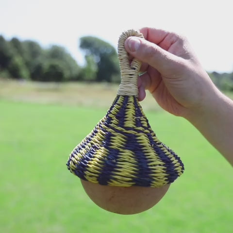 African Calabash Caxixi gourd shaker sound demonstration