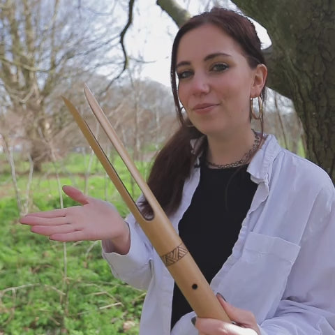 Bungkaka bamboo buzzer percussion instrument sound demonstration