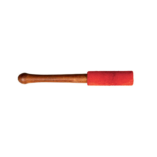 red singing bowl mallet suede