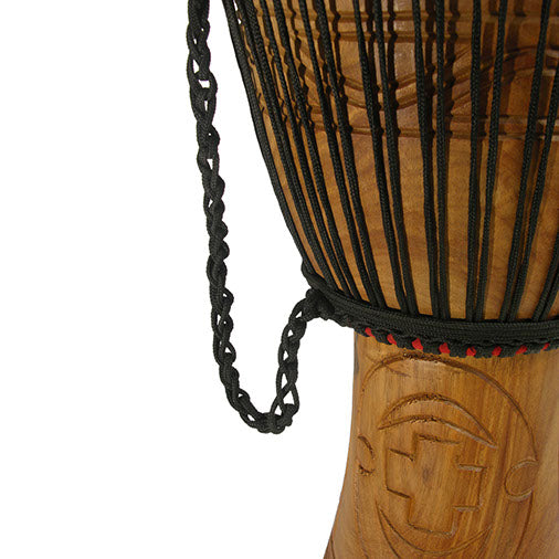 Ghanian Djembe Drum - Carved Culture