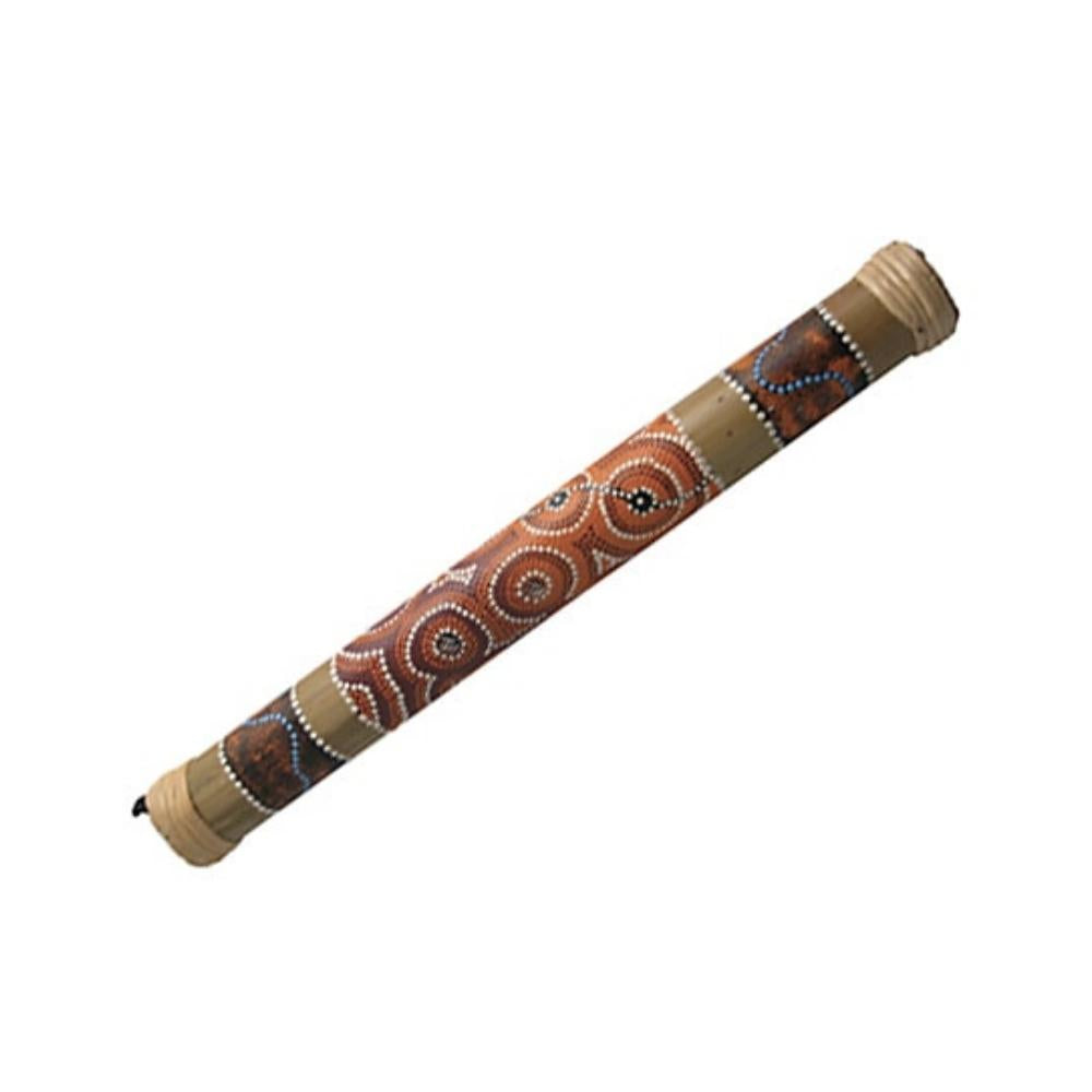 large 50cm bamboo rainstick painted