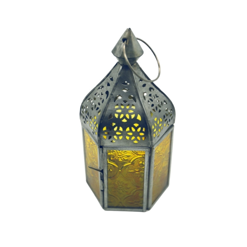 Yellow Majri Lantern Candle Holder