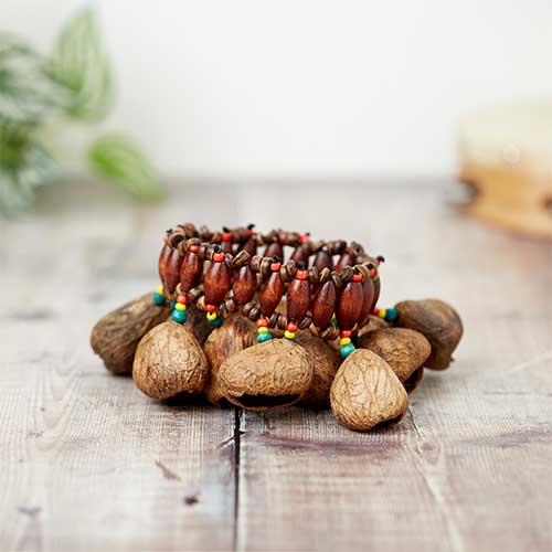 Beaded raha wrist bracelet